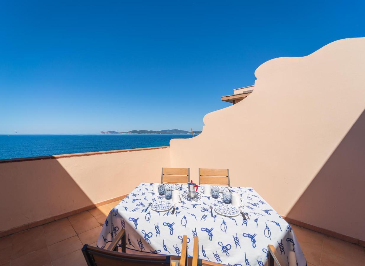Sea Front Terrace Marco Polo Apartman Alghero Kültér fotó